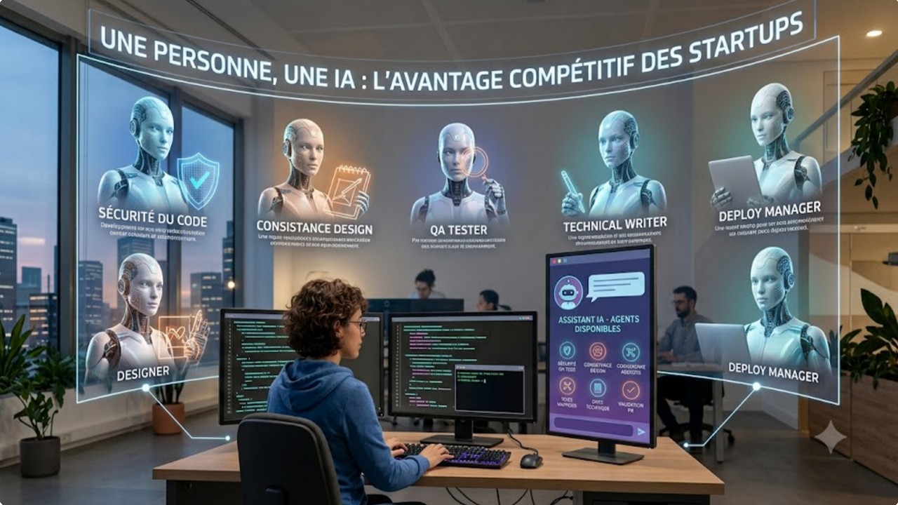 Développeur et assistant IA travaillant en binôme — ce que l'IA change vraiment dans le développement d'un produit